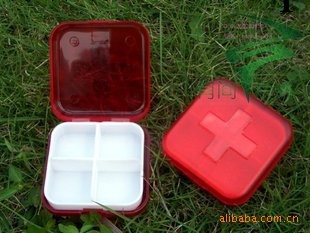 廠傢直銷熱賣十字4格藥盒，醫用藥盒，醫藥藥盒。工廠,批發,進口,代購