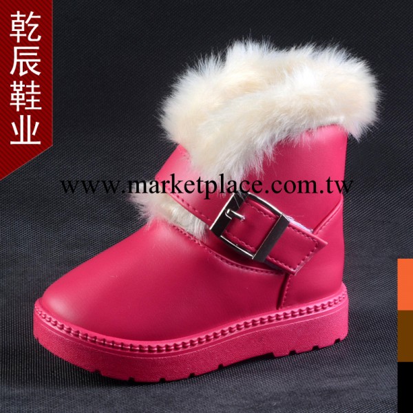 13最新款PU面防水加厚保暖棉靴 可愛毛絨女童 兒童雪靴廠傢批發工廠,批發,進口,代購