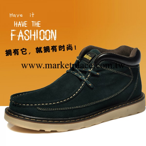 【時尚先鋒】廠傢直銷男式真皮反絨皮中幫休閒皮鞋 中邦皮鞋板鞋工廠,批發,進口,代購