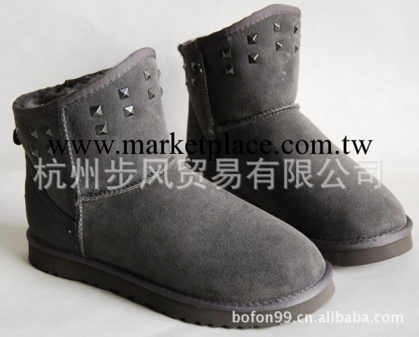 批發澳洲羊皮毛一體雪靴5865/5854 低筒鉚釘帥氣短靴新款男款工廠,批發,進口,代購