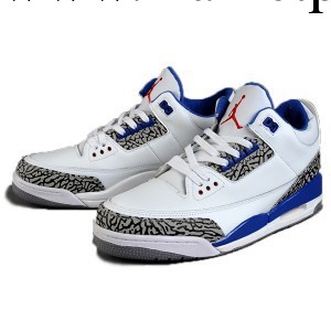 廠傢供應籃球鞋AIR#JORDAN3代精品版AJ3白藍配色男款工廠,批發,進口,代購