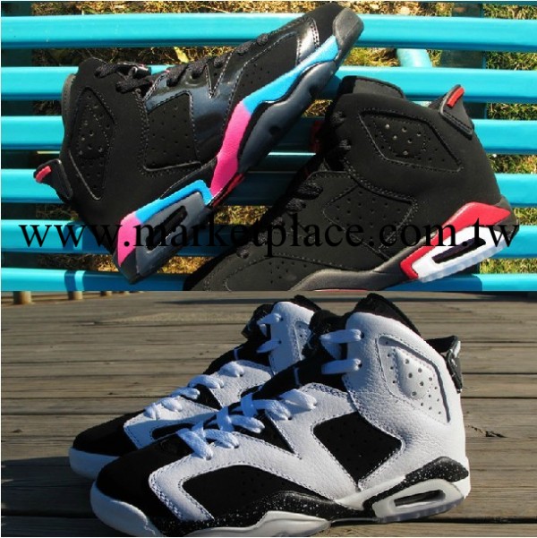 批發正品女鞋 喬丹6代Air Jordan 6 Retro GS黑七彩奧利奧芝加哥工廠,批發,進口,代購