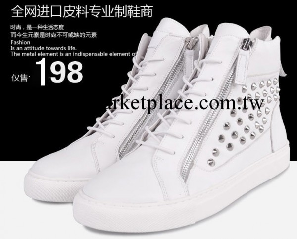 2013歐美新款GZ男鞋Giuseppe Zanotti 平底休閒鉚釘鞋板鞋潮款工廠,批發,進口,代購
