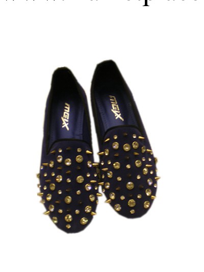 2013年春季新上 鉚釘水鉆裝飾 時尚平底單鞋工廠,批發,進口,代購