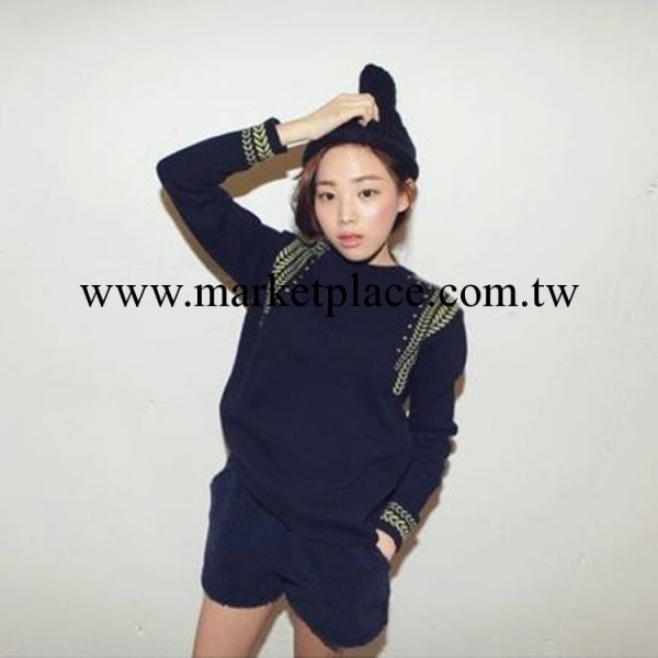 秋季新款女裝 韓國stylenanda同款 復古百搭毛衣批發 6855工廠,批發,進口,代購