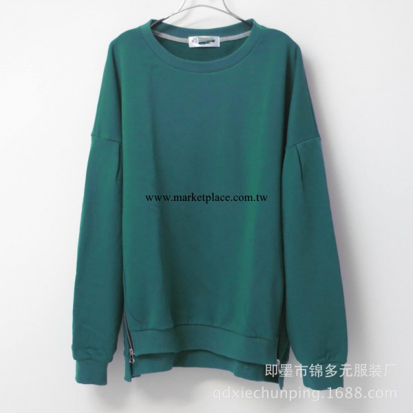 韓國品牌質感純棉絨佈衛衣  大碼加肥寬松加長版衛衣廠傢批發工廠,批發,進口,代購