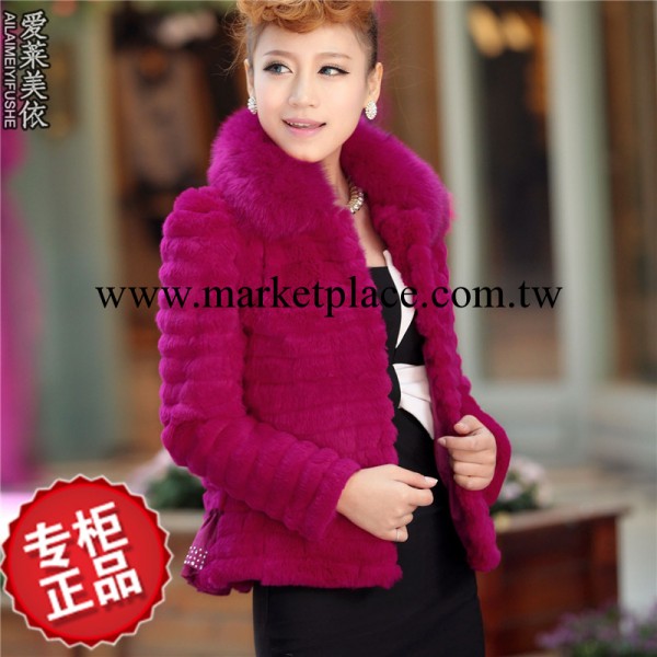 整皮皮草批發廠傢新女裝高檔獺兔毛狐貍毛領海寧真皮外套皮草女式工廠,批發,進口,代購