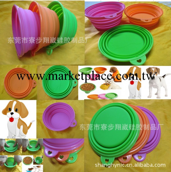 矽膠折疊碗   便攜式寵物碗   狗碗  寵物用品  貓碗工廠,批發,進口,代購