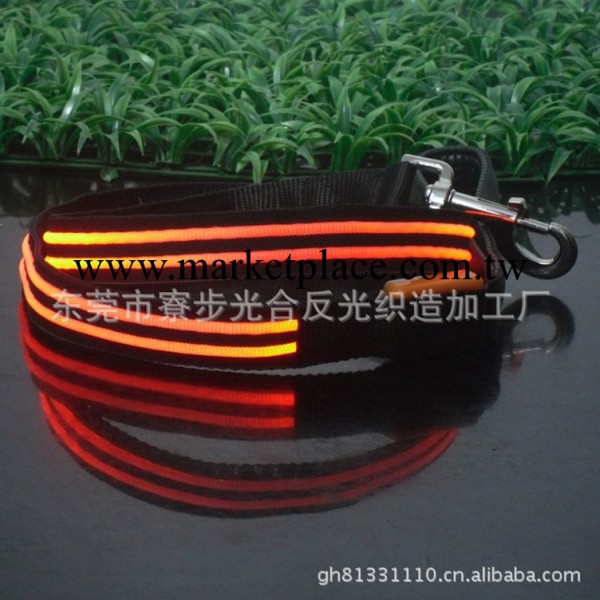 廠傢直銷供應批發LED發光牽引帶 義烏寵物用品 雙光纖狗套工廠,批發,進口,代購