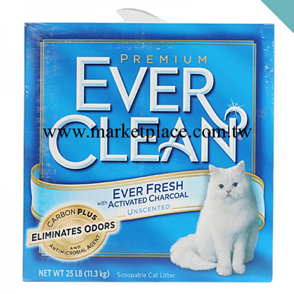 【酷迪大倉】美國EverClean藍鉆雙重活性炭低過敏貓砂25磅工廠,批發,進口,代購