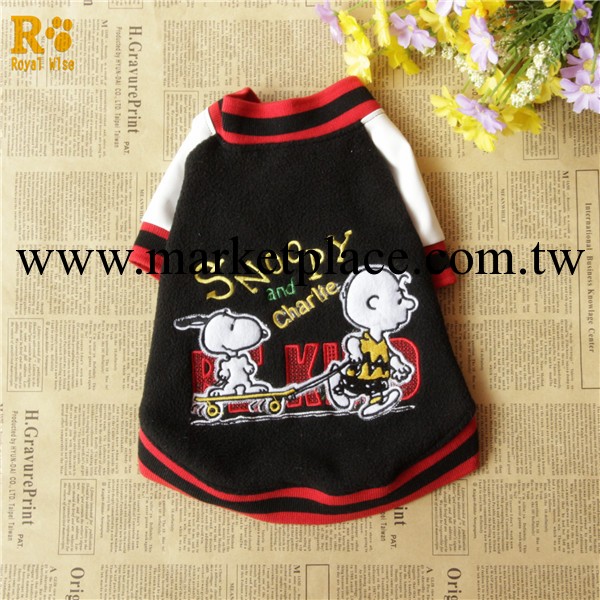 新款史努比寵物服裝  黑色冬裝寵物衣服 史努比寵物用品批發工廠,批發,進口,代購