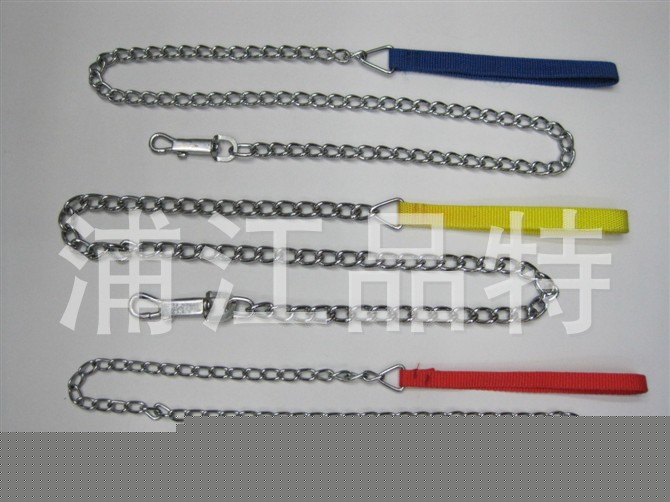 定制鐵鏈鍍鋅鏈條寵物用品 狗鏈 牽引鏈條 脖鏈 牽引帶帶項圈工廠,批發,進口,代購