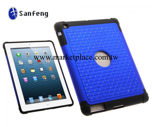 新款閃亮帶鉆apple ipad 2 3 4塑料手機殼工廠,批發,進口,代購