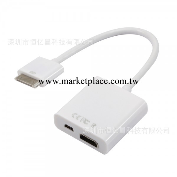 ipad to hdmi  to hdmi 帶USB 蘋果 hdmi工廠,批發,進口,代購