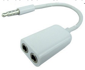 蘋果一分二情侶音頻線 iPhone一分二音頻分線器 一拖二情侶耳機線工廠,批發,進口,代購