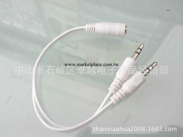 3.5mm 電腦音頻耳機 二合一轉接線 蘋果iphone線控耳機工廠,批發,進口,代購