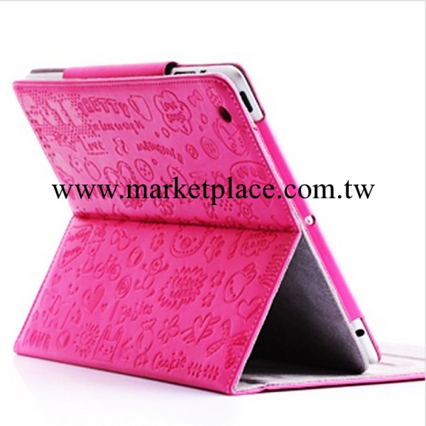 蘋果IPAD3保護套ipad4可愛卡通皮套ipad2保護殼ipad卡通皮套外殼工廠,批發,進口,代購