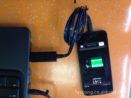 iphone5發光線數據線 蘋果5 iphone4s HTC小米三星充電冷光追光線工廠,批發,進口,代購