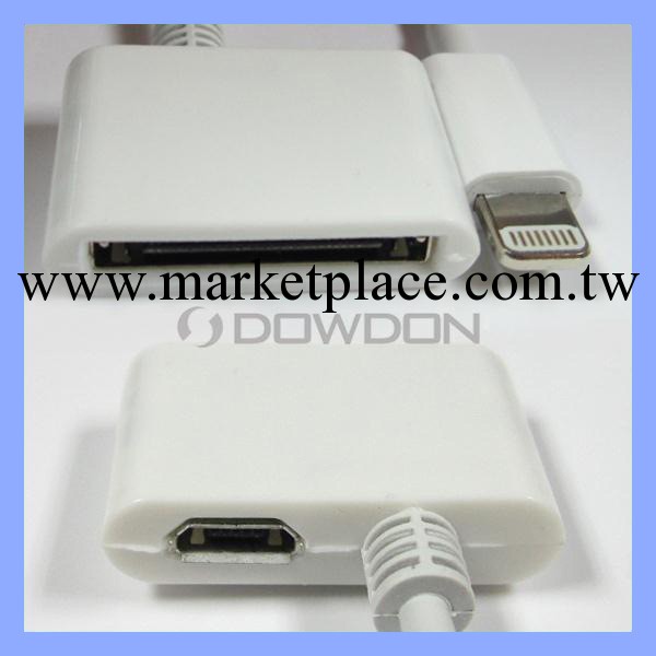 蘋果4代+micro轉蘋果5轉接頭 iphone4+micro USB轉iphone5轉接線工廠,批發,進口,代購