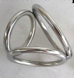 大號不銹鋼金屬公雞三環陰莖環/陽具環/陰囊環 情趣束縛 成人用品工廠,批發,進口,代購