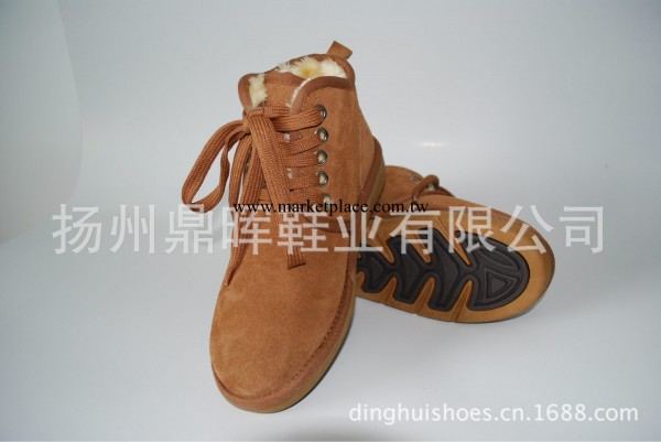 工廠直銷批發5866男款系帶雪靴牛皮雙色加厚牛筋底男鞋短靴棉靴工廠,批發,進口,代購