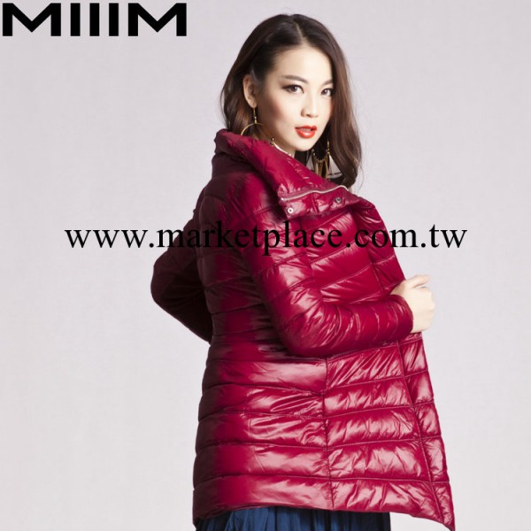 MIIIM 987 修身、闊領、尖底擺羽絨棉服長款棉服女式尾貨清倉甩貨工廠,批發,進口,代購