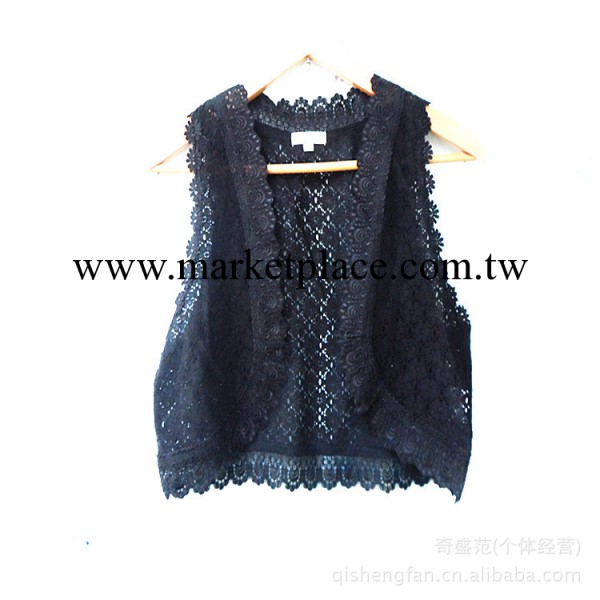 2013外貿原單新款女裝披肩  棉質鏤空蕾絲小開衫 外套 時尚馬甲工廠,批發,進口,代購