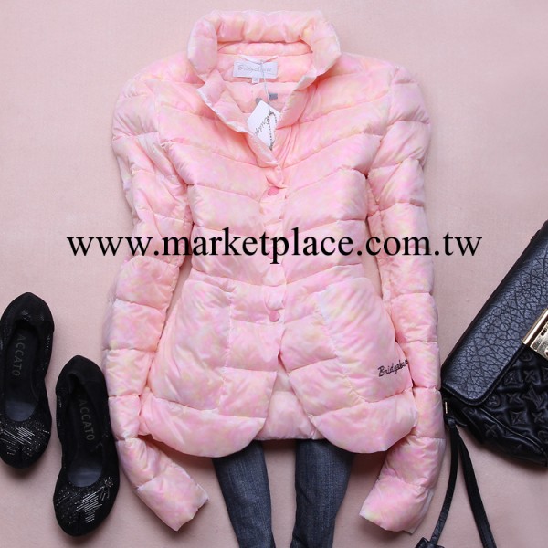 外貿原單2013秋冬裝新品韓版超輕便攜女式彩色絨羽絨衣鴨絨服外套工廠,批發,進口,代購
