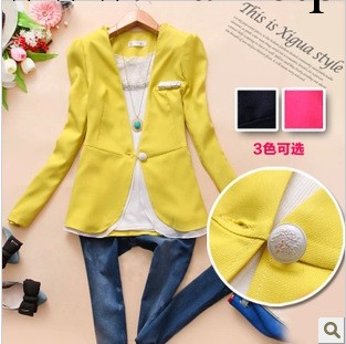 限棽葉AND-y491秋裝新款西服外套2013韓版女裝墊肩修身小西裝批發工廠,批發,進口,代購
