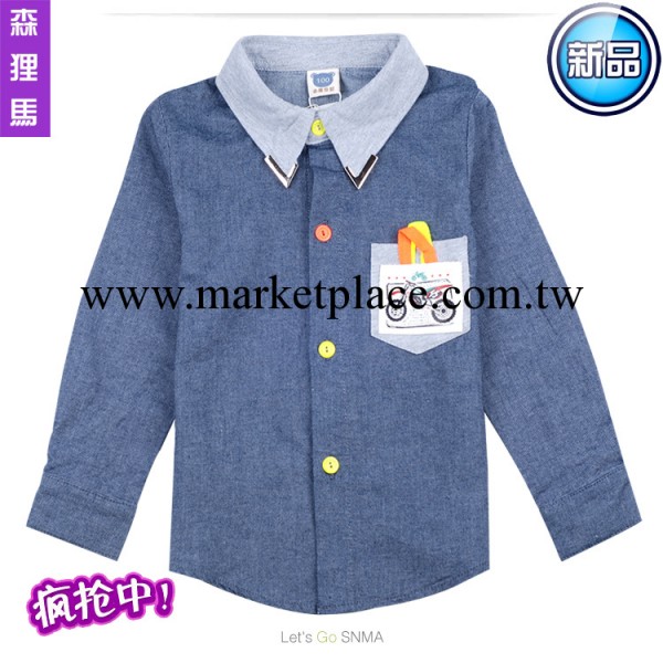 品牌童裝 廠傢直銷 2013秋裝新款 中小童男童裝長袖襯衫 AH-3002工廠,批發,進口,代購