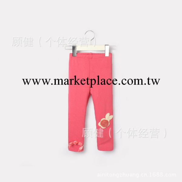 外貿品牌韓版秋款童裝女童兒童毛線花朵加絨內搭褲童褲 廠傢批發工廠,批發,進口,代購