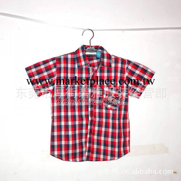 正品兒童全棉短袖襯衫 韓版新款男童襯衫工廠,批發,進口,代購