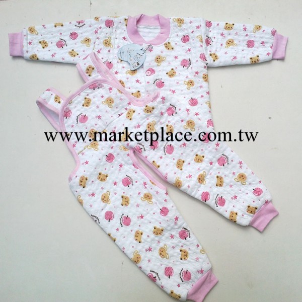 品牌童套裝 全棉寶寶保暖套裝嬰幼兒背帶褲套裝兒童保暖內衣套裝工廠,批發,進口,代購