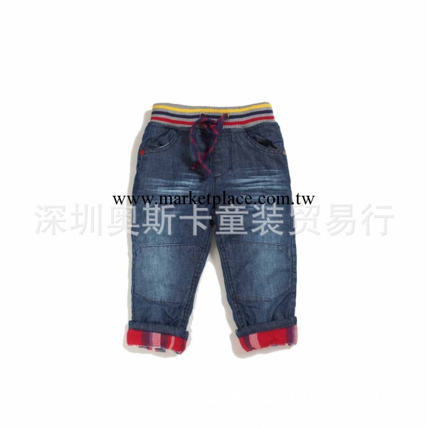〖外貿童裝批發〗歐美品牌 原單 男女童加厚款 短絨裡佈牛仔長褲工廠,批發,進口,代購