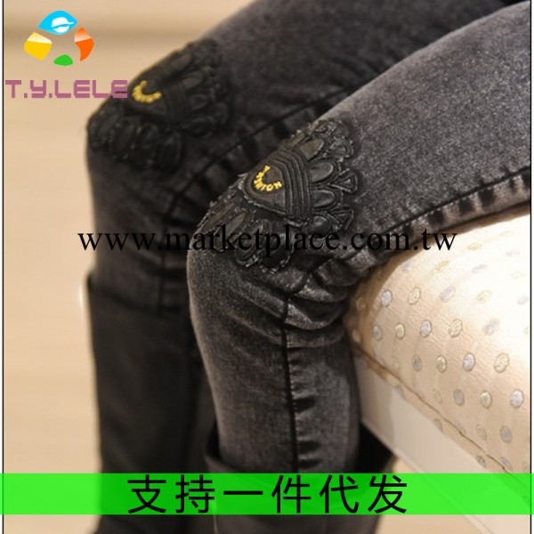 2013女童秋冬裝童褲 中大童歐美大牌加絨加厚牛仔褲 童裝代發工廠,批發,進口,代購