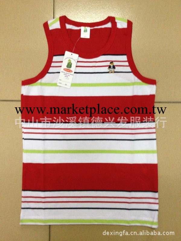 2013童裝大童條紋背心 童裝品牌  童裝工字背心 中大童背心批發工廠,批發,進口,代購