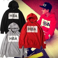 2013新款潮爆男裝HBA hood by air 印花框連帽加絨加厚連帽衛衣工廠,批發,進口,代購