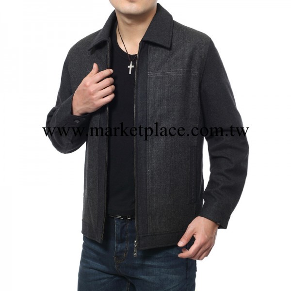 廠傢批發韓版男裝中老年服裝批發秋冬款男士休閒夾克外套大碼寬松工廠,批發,進口,代購