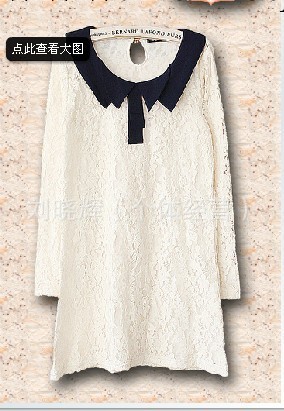 2013 春裝 日韓新款 長袖蕾絲連衣裙 新款連衣裙修身長袖 批發工廠,批發,進口,代購