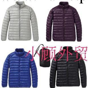 2013冬新款優衣庫/Uniqlo 男款輕便薄型 立領 羽絨衣 4層決不跑絨工廠,批發,進口,代購