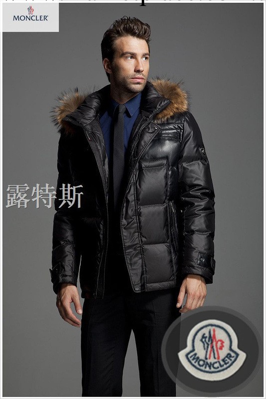 蒙口MONCLE外貿原單男士羽絨衣 加厚大毛領白鴨絨男裝 一件代發工廠,批發,進口,代購