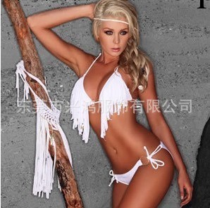 2013火爆新款 維多利亞的秘密 三角流蘇 比堅尼女裝泳衣 清純白色工廠,批發,進口,代購
