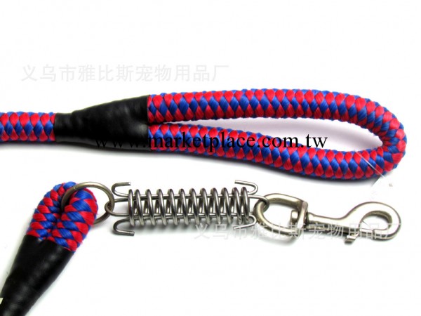 批發寵物用品2.2*120方格圓繩緩沖寵物牽引繩帶工廠,批發,進口,代購
