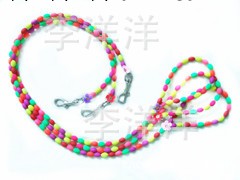 廠傢直銷蘋果熒光色珠子牽引帶 狗帶 寵物鏈 寵物用品工廠,批發,進口,代購