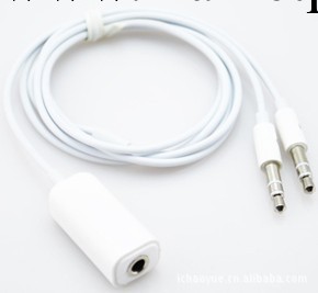 蘋果電腦二合一音頻線　一分二音頻耳機轉換線 筆記本轉帶麥耳機工廠,批發,進口,代購