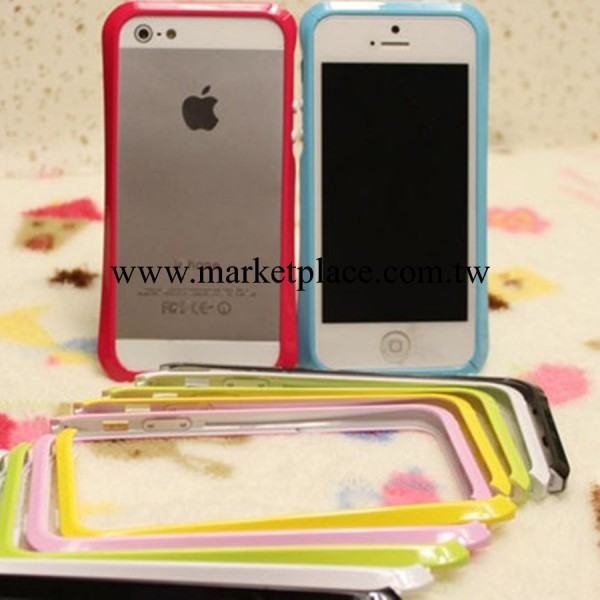 小蠻腰糖果色撞色拼接邊框iphone5蘋果5手機保護套5G信號圈外殼工廠,批發,進口,代購