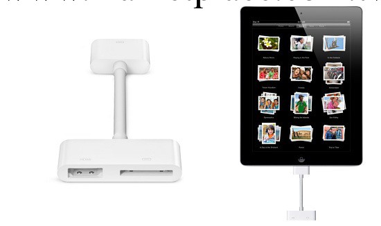 蘋果IPAD IPAD2 IPAD3 IPHONE4S轉HDMI 30PIN接口 優勢工廠,批發,進口,代購