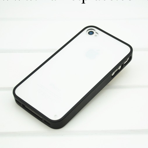 iphone4s手機殼 蘋果4手機殼 tpu彩色邊框 透明底 iphone4/4s邊框工廠,批發,進口,代購