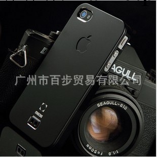 iphone4S 超薄金屬磨砂手機套 帶掛繩孔 蘋果4手機殼工廠,批發,進口,代購