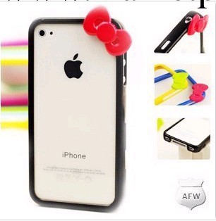 廠傢批發 iphone4S 蝴蝶結邊框 蘋果5/5S素材手機殼 10色可選工廠,批發,進口,代購